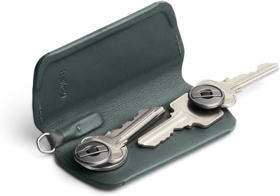 Bellroy Key Cover Plus – Third Edition (Leather Key Holder, Holds 4 – 8 Keys) - Everglade