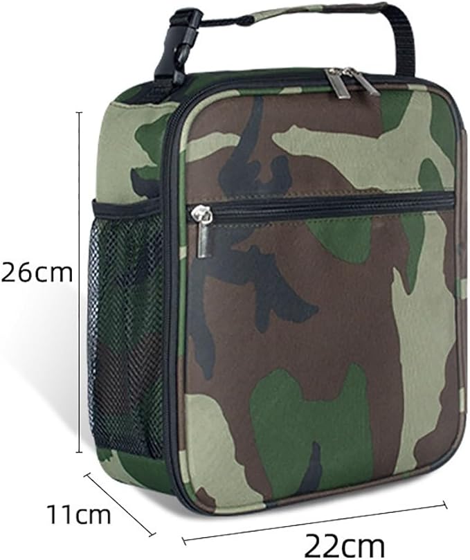 Insulated Lunch Bag for Men and Women, Leakproof Lunch Box with Mesh Pockets for Work, Gym, Travel or Camping, Lightweight and Easy Clean