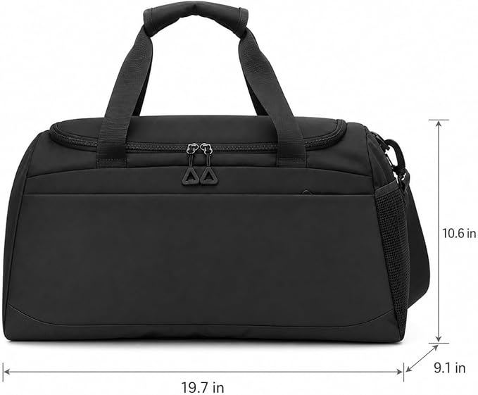 Gym Bag for Men & Women | Duffle Bag with Shoe Compartment & Waterproof Wet Pocket | for Travel, Workout, Sports & Weekend Use