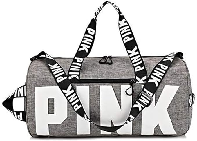 Sports Gym Bag Large Capacity Travel Duffel Bag Sport Shoes Bag with Wet Pocket Compartment for Men and Women Lightweight Multiple Colors (GREY)