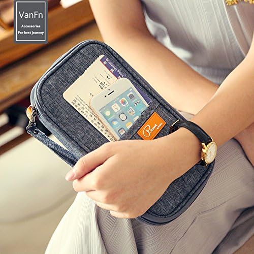 VanFn RFID Travel Passport Wallet, Family Passport Holder, Trip Document Organizer P.Travel Series
