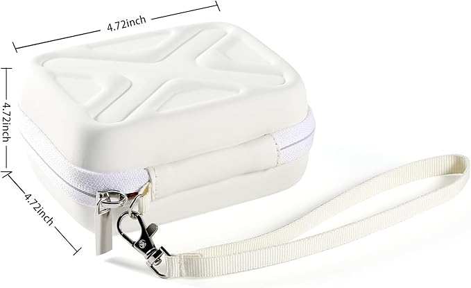 Camera Case for AbergBest 21 Mega Pixels 2.7" LCD Rechargeable HD/Kodak Pixpro/Canon PowerShot ELPH 180/190/Sony DSCW800/DSCW830 Cameras, Travel Carrying Protective Case for Digital Camera - White