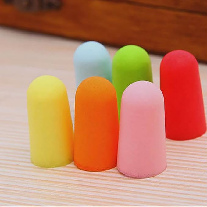 24 Sets Soft Foam Earplugs Noise Cancelling Ear Plugs Sound Blocking Earplugs Hearing Protection Ear Plugs with Case