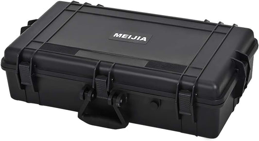 MEIJIA All Weather Waterproof Hard Camera Case,Hard Case with Customizable Fit Foam,Fit Use of Drones,Camera,Equipments,Pistols,Elegant Black (Black, 28.84"x16.92"X7.08")