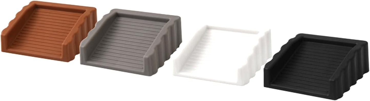 4Pack Door Stoppers Doorstop, Rubber Door Stoppers Wedge, Doors Stops for Door, Rubber Door Stopper Wedge, 4 Colors Door Stop