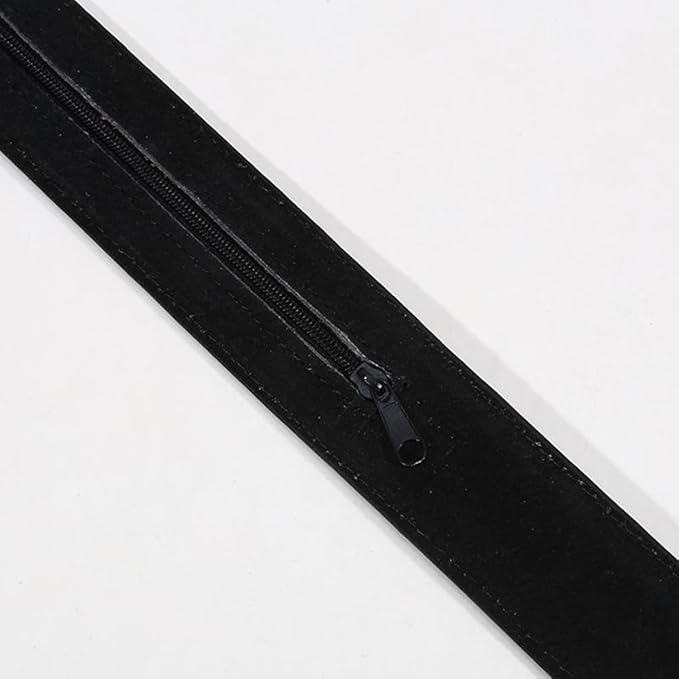 Women Men Hidden Money Belt for Travel Under Clothes Security Cash Safe Wallet Anti Theft Belt with Pouch(Black-125Cm)