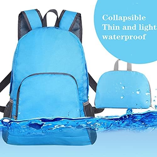 Lightweight foldable backpack outdoor mountaineering bag travel backpack grey