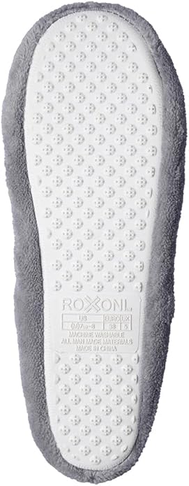 Roxoni Women's Terry Classic Cotton & Velour Ballerina Slippers (Pack of 2)