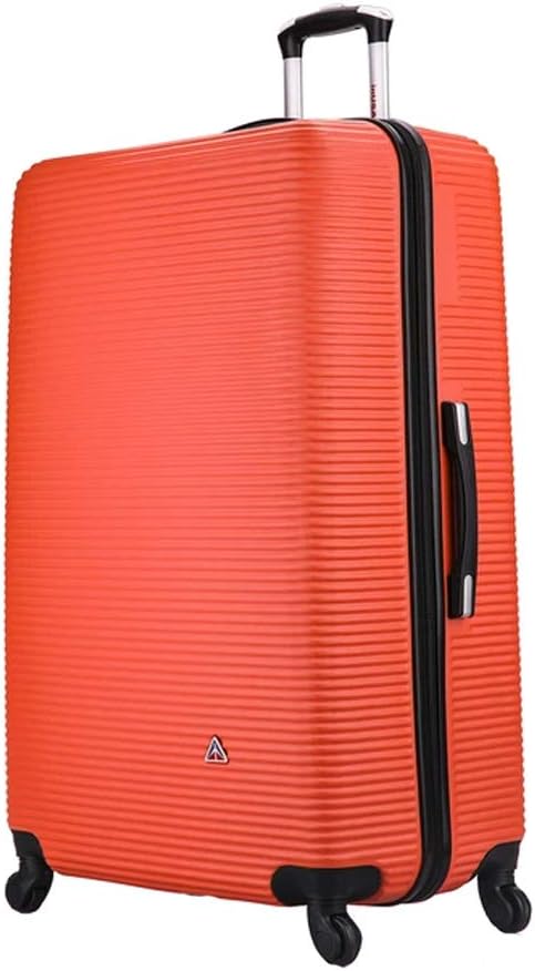 InUSA ROYAL Hardside Spinner Luggage with Ergonomic Handles | Spacious Travel Suitcase with Four Spinner Wheels and Studs | 32 Inch Extra Large Spinner Luggage | Orange
