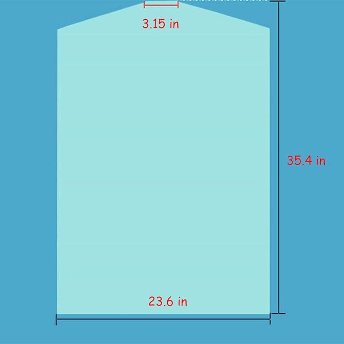 30 PCS Dry Cleaner Bags Plastic Clear 35.4 Inches Can be Hung Transparent Clothes Dust Cover