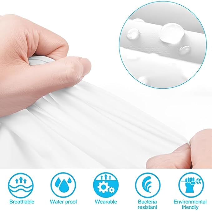 Rain Coat Poncho for Adult, 2 Pack Women Men Reusable Raincoats Emergency with Hood and Drawstring