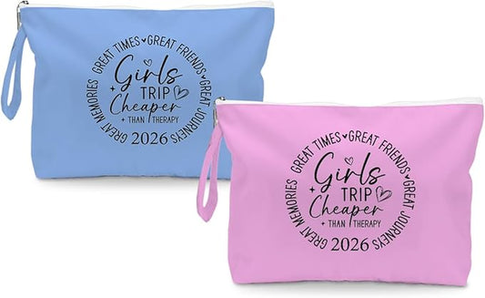 Fokongna 2PCS Girls Trip Gifts Wet Bag Wet Dry Bag Beach Bag Favors for Swimsuit Toiletry Bag Travel Essentials For Women, Beach Travel Gym Wet Dry Bag for Swimsuit Dirty Diaper Bag