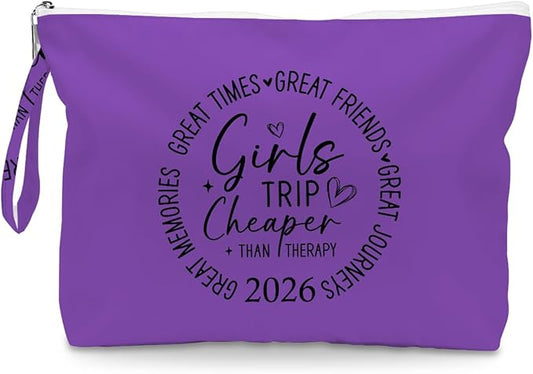 Fokongna Girls Trip Gifts Wet Bag Wet Dry Bag Beach Bag Favors for Swimsuit Toiletry Bag Travel Essentials For Women, Beach Travel Gym Wet Dry Bag for Swimsuit Dirty Diaper Bag. Purple