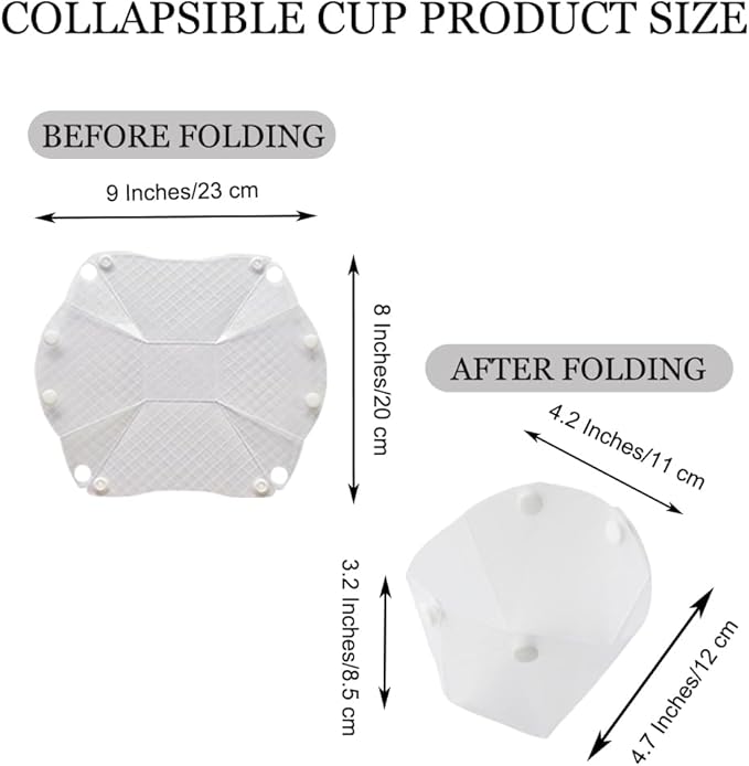 Collapsible Cup Set of 4,Portable Camping Tableware,Snapfold Plastic Cup,Food Grade Material Free Folding Cups for Outdoor Camping Hiking Family Picnic Gatherings Business.