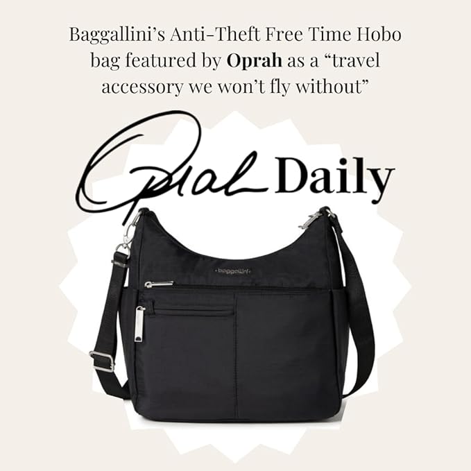 Baggallini Women's Securtex Anti-theft Free Time Crossbody Bag | Securtex, Anti-Theft