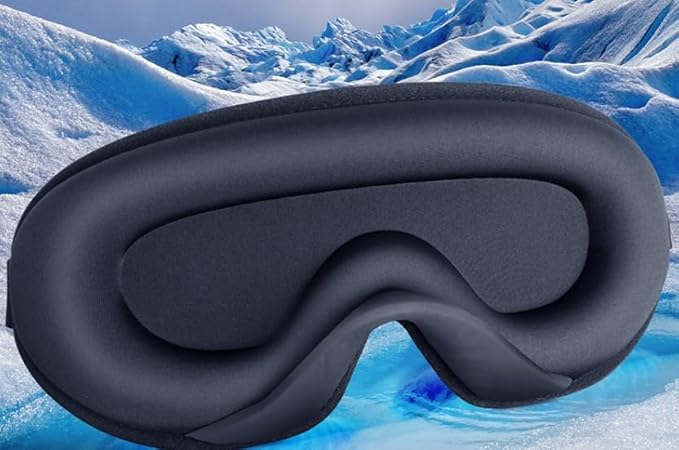 Sleep mask,Silky Touch with Soft Foam, Comfortable, Breathable,Offers Full Coverage,Flat on Your eyelids by Glory