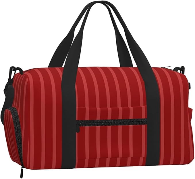 Crimson Women'S Gym Duffle Bag With Shoes Compartment, Ideal For Travel, Gym, Sports, Duffel, Weekender