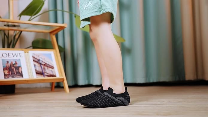 ditont Toddler Slippers Non-Slip Lightweight Comfortable Kids Indoor Grip House Home Shoes for Boys Girl