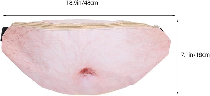 Unisex Anti-Theft Waist Bag Belly Fanny Pack 3D Printed Secure Travel Money Pocket Casual Waist Pack Holder 18.89X7.08X0.78In