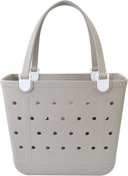 Lightweight Extra large Rubber Beach Bag Small mini Tote Bag for Gym Waterproof medium Open Handbag for Pool Sports