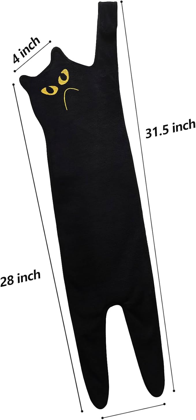 Cute Hand Towels - Funny Super Absorbent Dish Towels, Decorative Cat Shaped Towels for Bathroom, Kitchen, Living Room, Party - Black Cotton