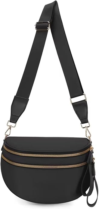 Crossbody Bags For Women,Waterproof Oxford Bum Bag with Adjustable Strap,Large Capacity Travel Purse
