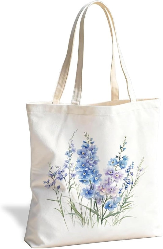 Canvas Tote Bag for Women, Vintage Print Handbag, Aesthetic Shopping Bag for Work Travel Beach, Everyday Shoulder Tote