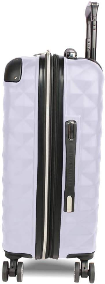 Kenneth Cole REACTION Diamond Tower Collection Lightweight Hardside Expandable 8-Wheel Spinner Travel Luggage, Lavender, 20-Inch Checked