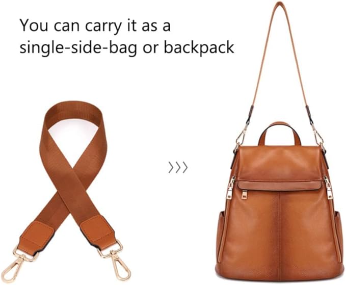Kattee Women's Anti-Theft Backpack Purse Genuine Leather Shoulder Bag Fashion Ladies Satchel Bags