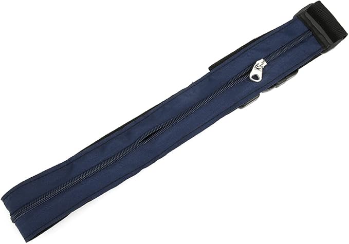 Anti Theft Money Belt with Zipper Pocket, Sports Waist Bag for Outdoor Activities, Concealed Wallet Belt for Running Travel Hiking, Durable Polyester Belt with Secure Release Buckl (5CM)