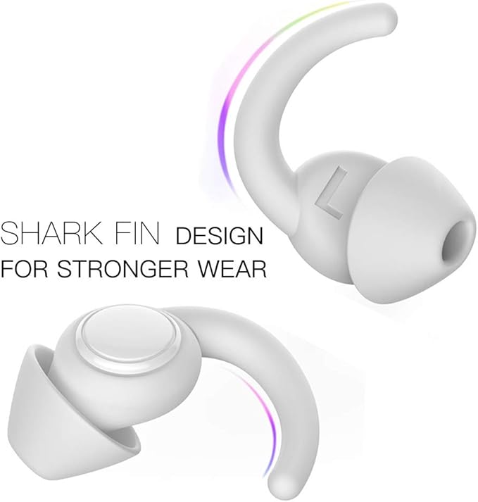 Ear Plugs for Sleeping, Noise Reduction Reusable Earplugs for Sleep, Hearing Protection Soft Comfy Silicone Ear Plugs for Concerts, Focus, Travel, Work, 33dB Noise Cancelling