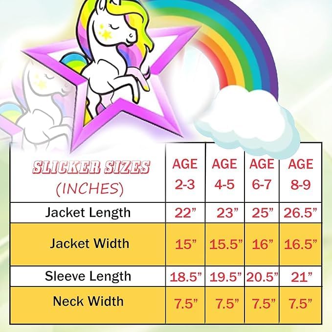 Puddle Play Kids Waterproof Hooded Rain Slicker – Lightweight Outwear Jacket in Fun Designs, Sizes 2-9 Years