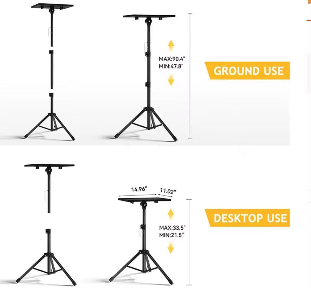 Spark Living-Portable Laptop Tripod Stand – Adjustable Height & Durable Design for Work or PresentationsFoldable Laptop Stand Tripod – Lightweight & Sturdy for Desk or Travel