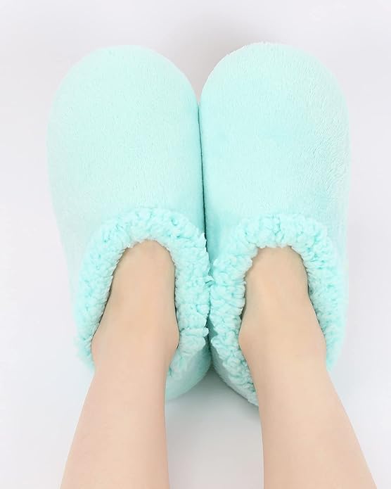 Panda Bros Slipper Socks for Women Grippers, Fuzzy Cozy Fleece Slipper Socks, Soft, Warm House Slippers