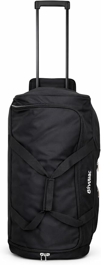 36-Inch XL Rolling Duffel Bag with Wheels - Ideal Travel Bag for Travel, Sports, Hockey, and Cargo Outdoor Hockey Bag - Convenient and Spacious Gym Bag (Black)