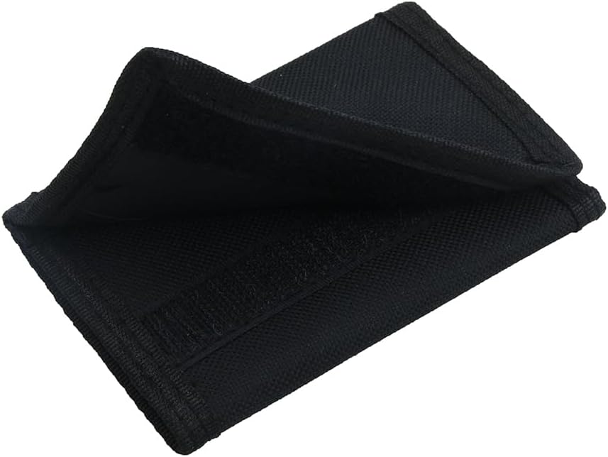 NEICY RFID Blocking Canvas Wallet for Men and Women - Camo Trifold Outdoor Sports Wallets with Magic Sticker for Teen Kids (Black Set)