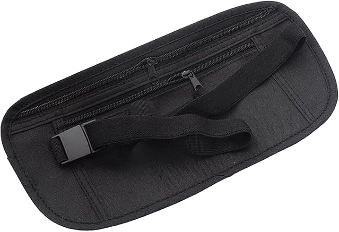 Upgraded Money Belt for Travel Hidden RFID Security Pouch Anti-Theft Passport Fanny Pack for Men & Women Present Gift money pouches for cash small travel money pouch under clothes for men
