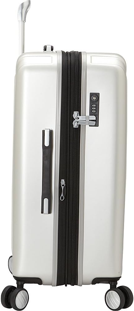 DELSEY PARIS Titanium Hardside Expandable Luggage with Spinner Wheels, Black Cherry Red, 2-Piece Set (21/25)