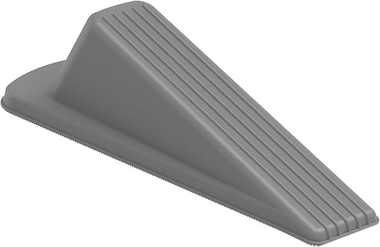 Crosize Door Stoppers for Bottom of Door, Premium Rubber Door Stops, Sturdy Door Wedge for Carpet, Tile, Concrete, Wood, Door Holder for Heavy Duty Door, Gray