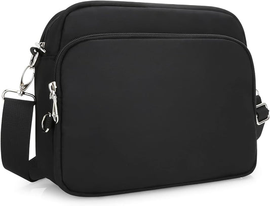 Small Nylon Crossbody Bags for Women, Anti theft Travel Purses Handbag Shoulder Bag, Cute Cross Body Wallet with RFID