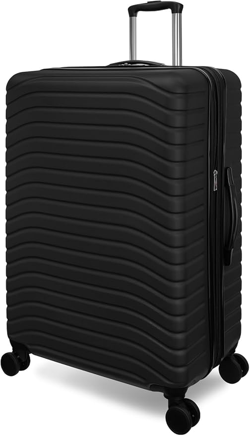 Everest Expandable Hardsided Spinner (Black, 28-Inch Checked Large)