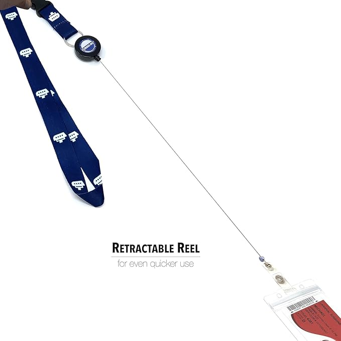 Cruise On Cruise Lanyard for Ship Cards – 2-Pack Retractable Badge & Waterproof Key Card Holder for Ship Cards – Cruise Essentials 2026-2027, Perfect for Travel & Vacation (Blue Cruise Ship)