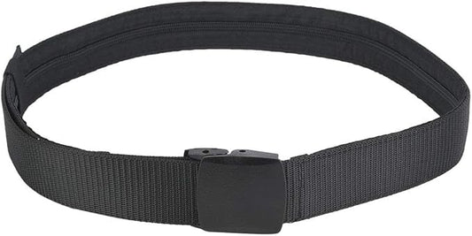 GLOGLOW Antitheft Belt Money Pocket Belt, Polyester Material, Zipper, Ideal for Outdoor Sports, Hiking, Unisex Design