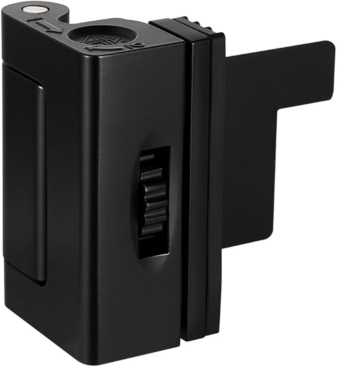 Adjustable Heavy Duty Zinc Alloy Portable Door Lock,Security Device for Enhanced Safety,for Home,Hotels,Travel,Apartments Prevents Unauthorized Entry,No Drill (1, Black)