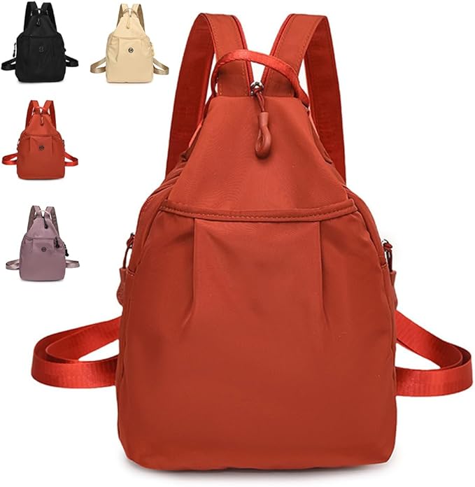 3 In 1 Anti Theft Travel Tote Bag, 2025 New Backpack for Travel, Multi Use Shoulder Bag for Everyday Carry (Red)