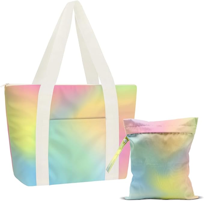 JIUWEIHU Beach Pool Bag And Wet Dry Bag Waterproof Sandproof Tree Beach Laundry Tote Bags for Swimsuits for Travel