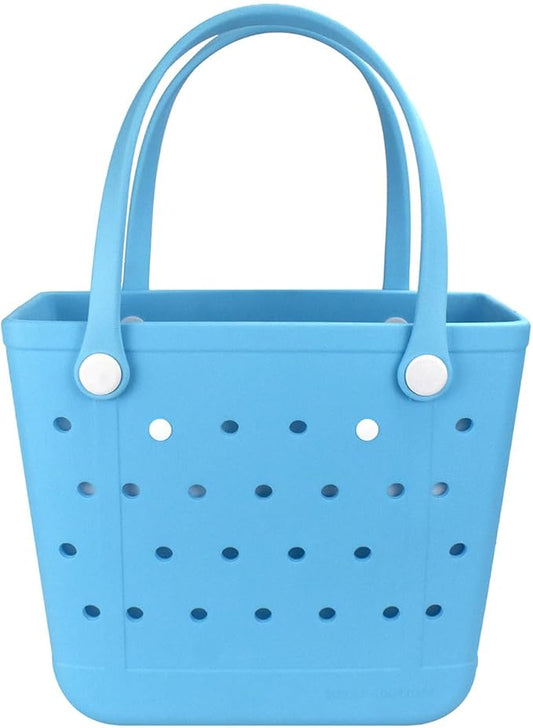 Lightweight Extra large Rubber Beach Bag Small mini Tote Bag for Gym Waterproof medium Open Handbag for Pool Sports
