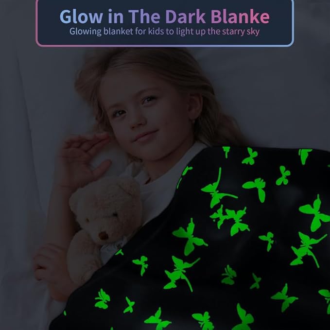 Butterfly Blanket for Women/Girls, Butterfly Gifts for Women Adults, Cute Blankets for Teen Girls, Personalized Blankets for Adults/Kids,Soft Fleece Blanket and Throw,Birthday 40"x 50"