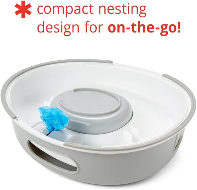 Skip Hop Go Time Multi-Stage 3 in 1 Potty Seat, White/Grey