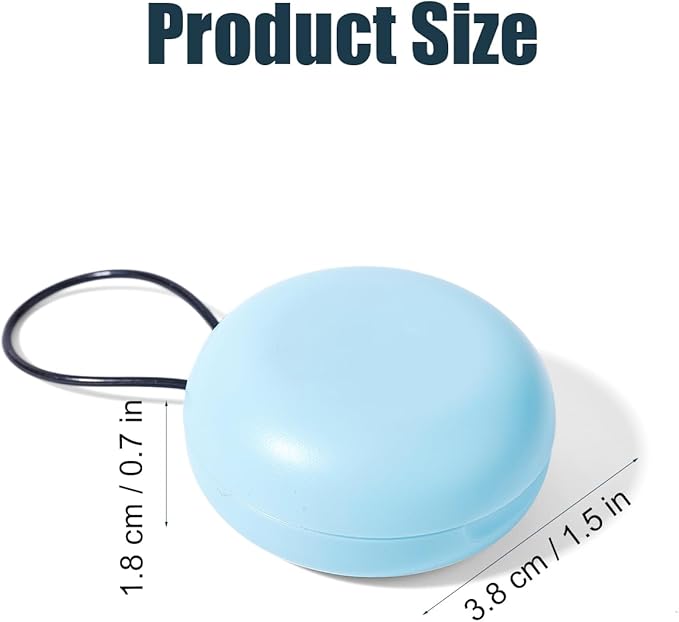 Earplug Case, Portable Mini Ear Plug Holder, Small Premium Carrying Case for Travel, Business Trip, Outdoor Activities, Keychain, Storing Earplugs, Trinkets, Pills (Round)